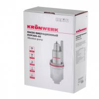 Вибрационный насос KVP300-40, 1080 л/ч, подъем 70 м, кабель 40 метров Kronwerk 97238